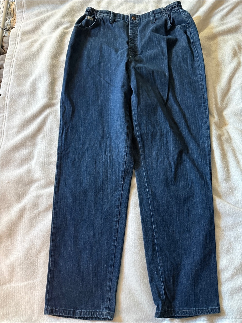 Lee Women’s Straight Leg Jeans in Dark Blue Denim